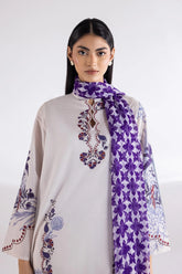 Stitched Mahay Lawn Shirt + Dupatta